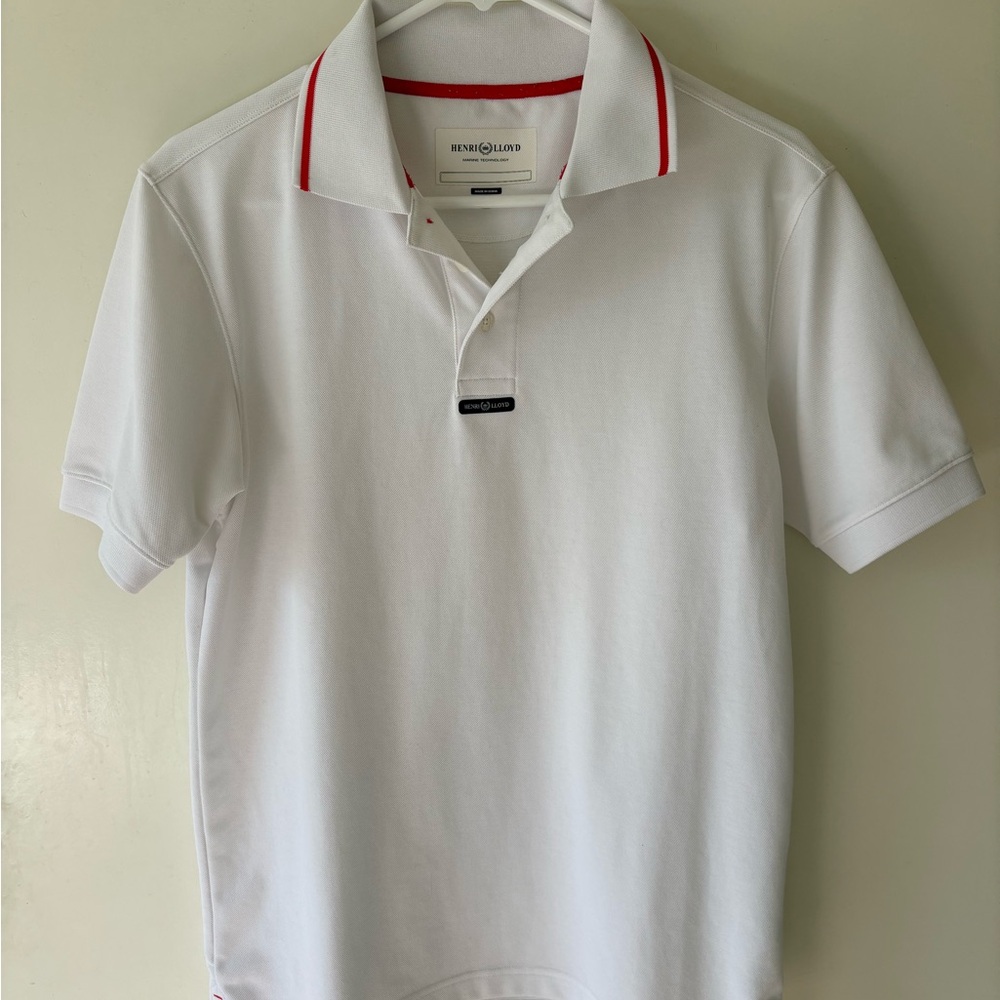Henri Lloyd Marine Technology Mend Sailing Boat Polo Shirt Size Small White